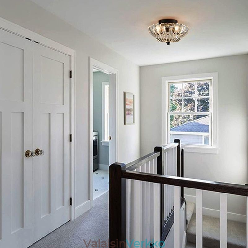 Moderni yksinkertainen uppoasennettava Lotus-pohjakattolamppu