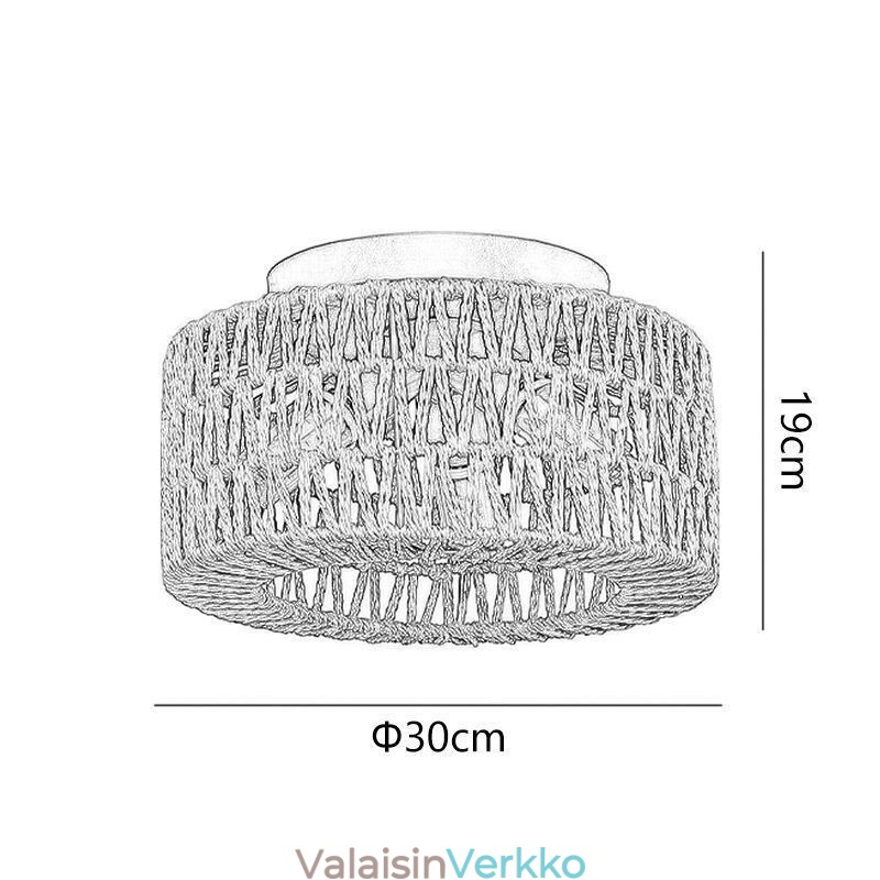 Country Style uppoasennus amerikkalainen kudottu häkki kattovalaisin