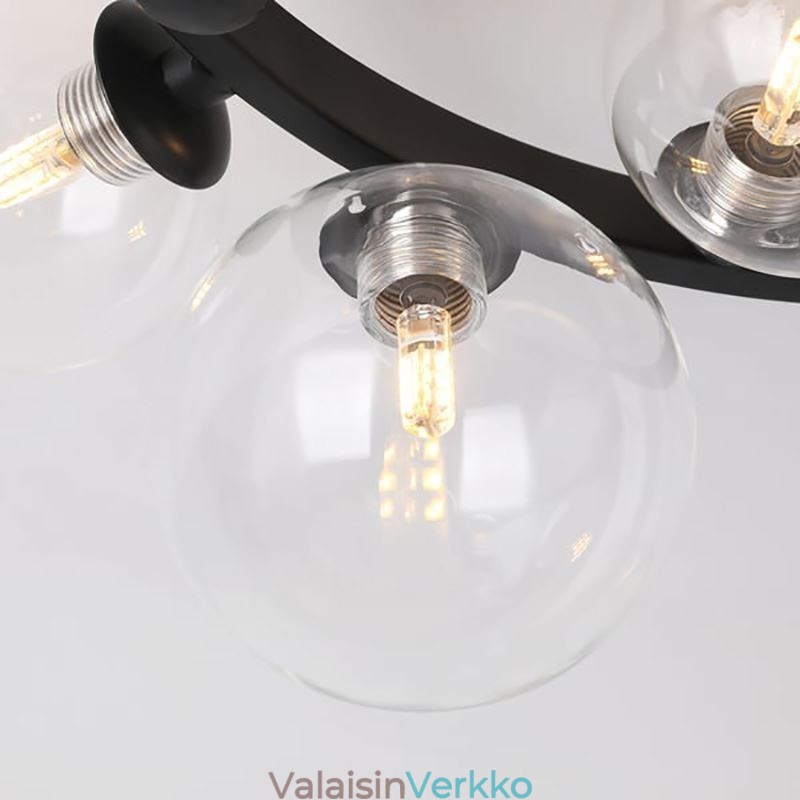 Uppoasennettu moderni minimalistinen koristeellinen lasikattovalaisin