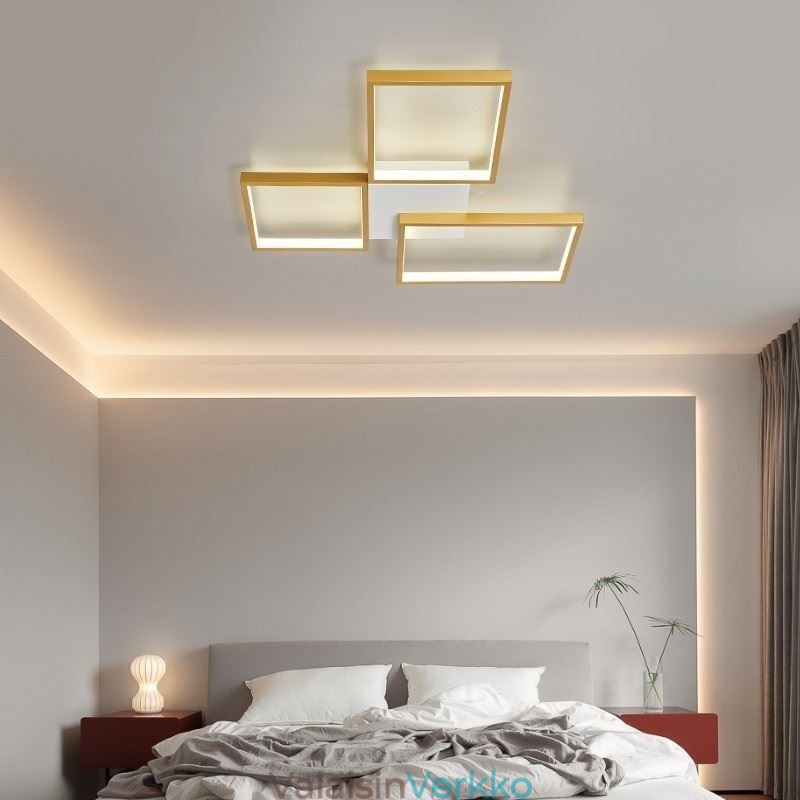 Uppoasennus Minimalist 3 neliön kattovalaisin portaaton himmennettävä kaukosäätimellä 60W