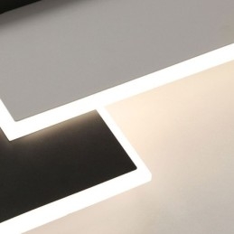 Uppoasennus Minimalistinen neliönmuotoinen akryylikattovalo