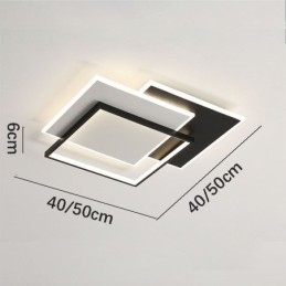 Uppoasennus Minimalistinen akryyli nelikulmainen kattovalaisin 40 50cm