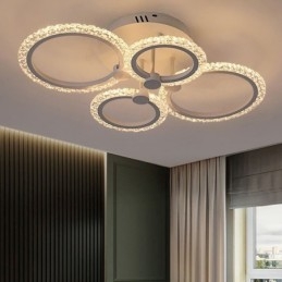 Uppoasennettu moderni minimalistinen pyöreä akryyli kukkavalaisin