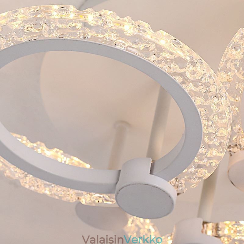 Uppoasennettu moderni minimalistinen pyöreä akryyli kukkavalaisin