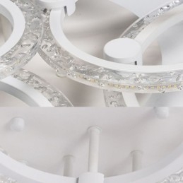 Uppoasennettu moderni minimalistinen pyöreä akryyli kukkavalaisin