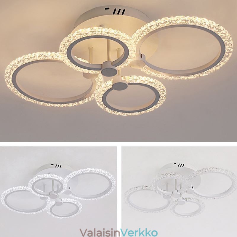 Uppoasennettu moderni minimalistinen pyöreä akryyli kukkavalaisin