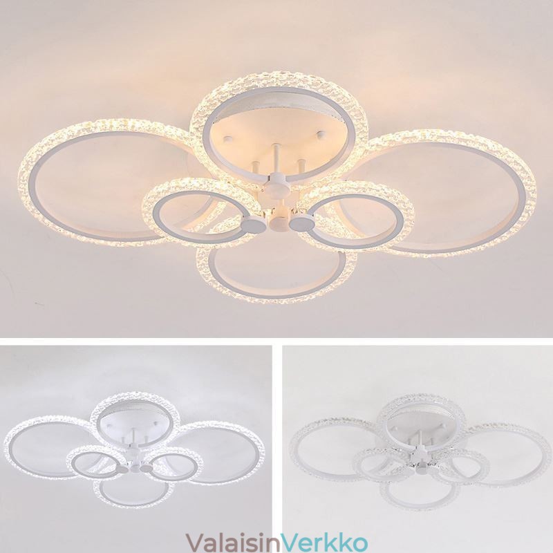 Uppoasennettu moderni minimalistinen pyöreä akryyli kukkavalaisin