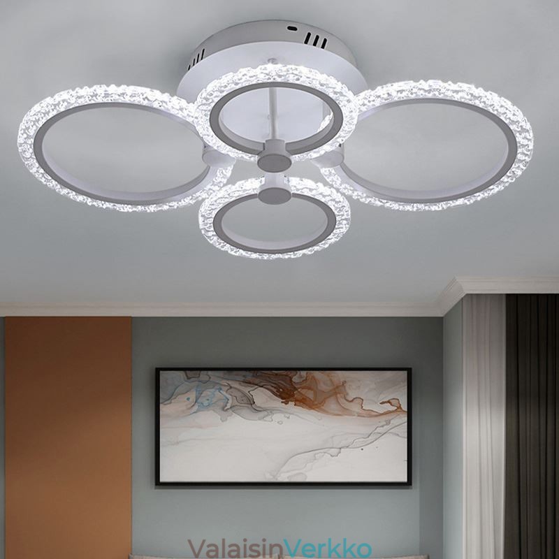 Uppoasennettu moderni minimalistinen pyöreä akryyli kukkavalaisin