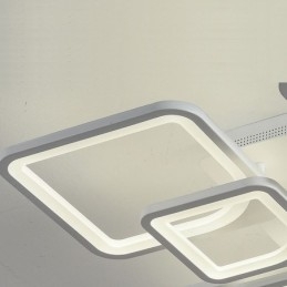 Uppoasennus valkoinen akryyli neliön kattovalo 5 valoa 8 valoa