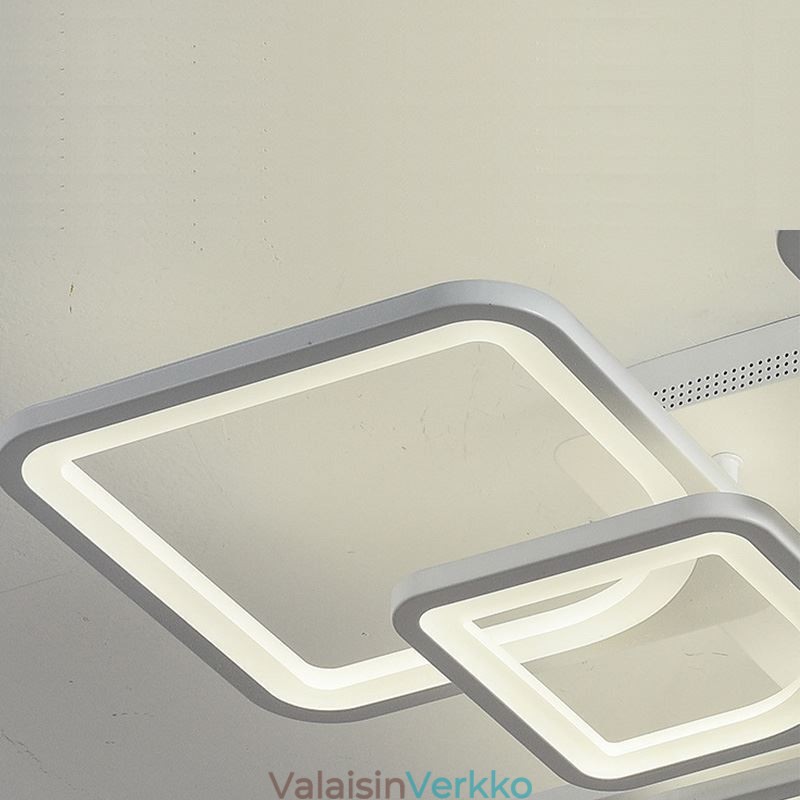 Uppoasennus valkoinen akryyli neliön kattovalo 5 valoa 8 valoa