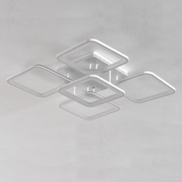 Uppoasennus valkoinen akryyli neliön kattovalo 5 valoa 8 valoa