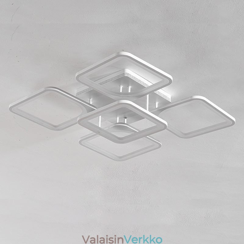 Uppoasennus valkoinen akryyli neliön kattovalo 5 valoa 8 valoa