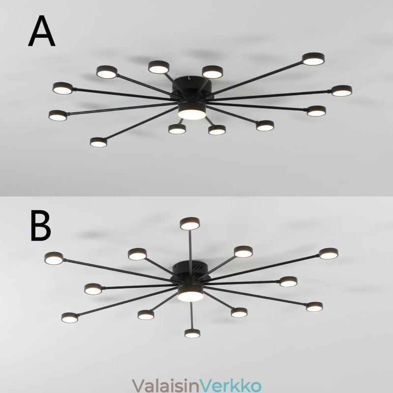 Uppoasennettu moderni minimalistinen kattovalo akryylivarjostin