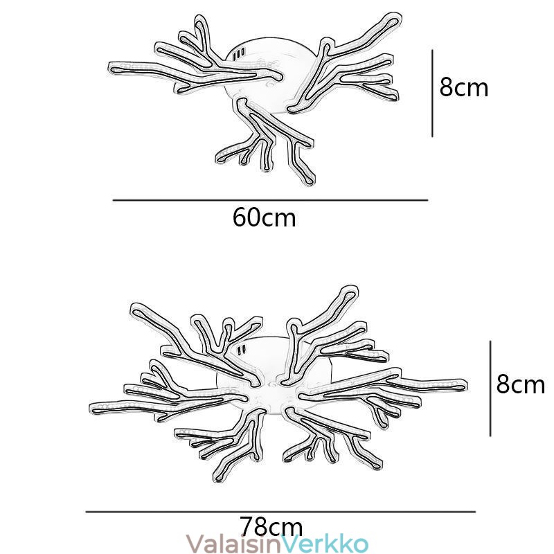 Uppoasennus akryylihaarakattovalaisin