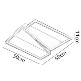 Uppoasennettu minimalistinen mosaiikki trapezium kattovalaisin