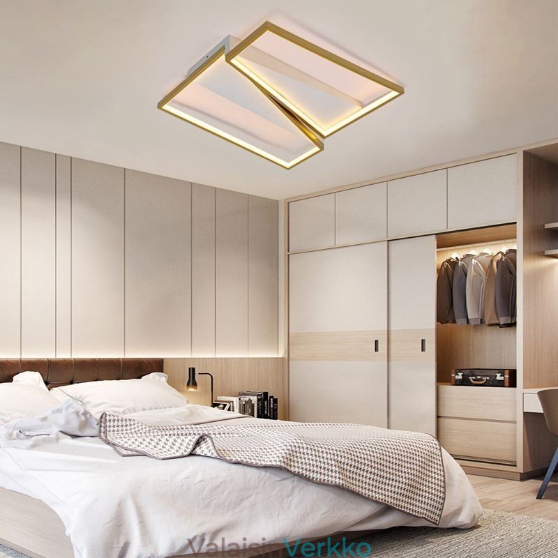 Uppoasennettu minimalistinen mosaiikki trapezium kattovalaisin