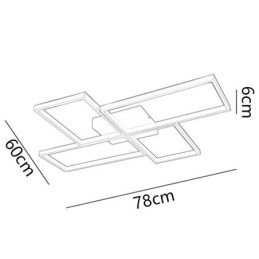 Geometrinen neliömäinen uppoasennus mosaiikkivalaisin