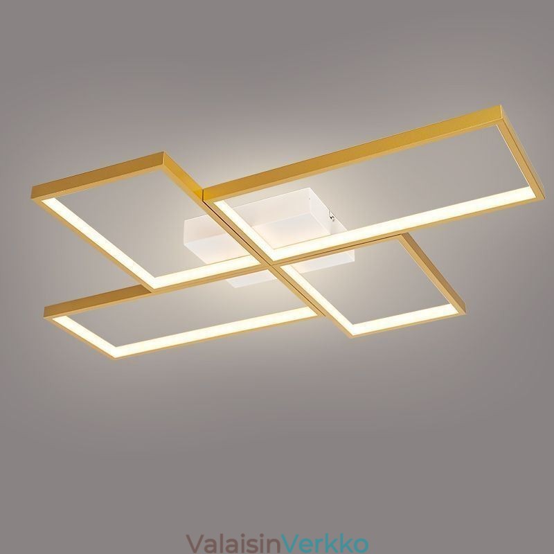 Geometrinen neliömäinen uppoasennus mosaiikkivalaisin
