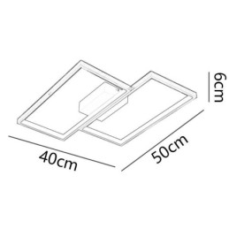 Geometrinen neliömäinen uppoasennusmosaiikkilamppu