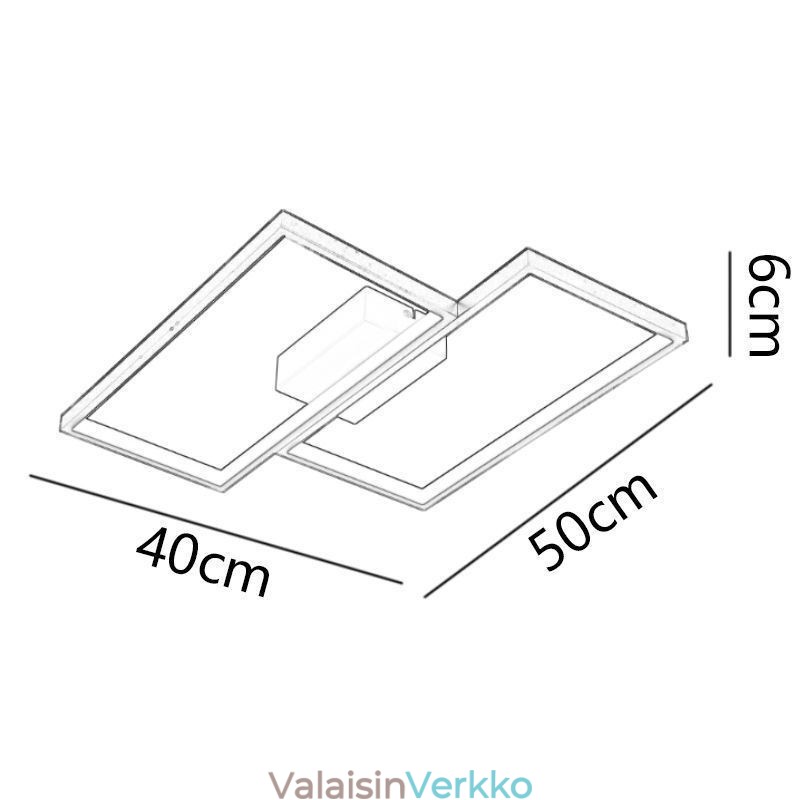Geometrinen neliömäinen uppoasennusmosaiikkilamppu