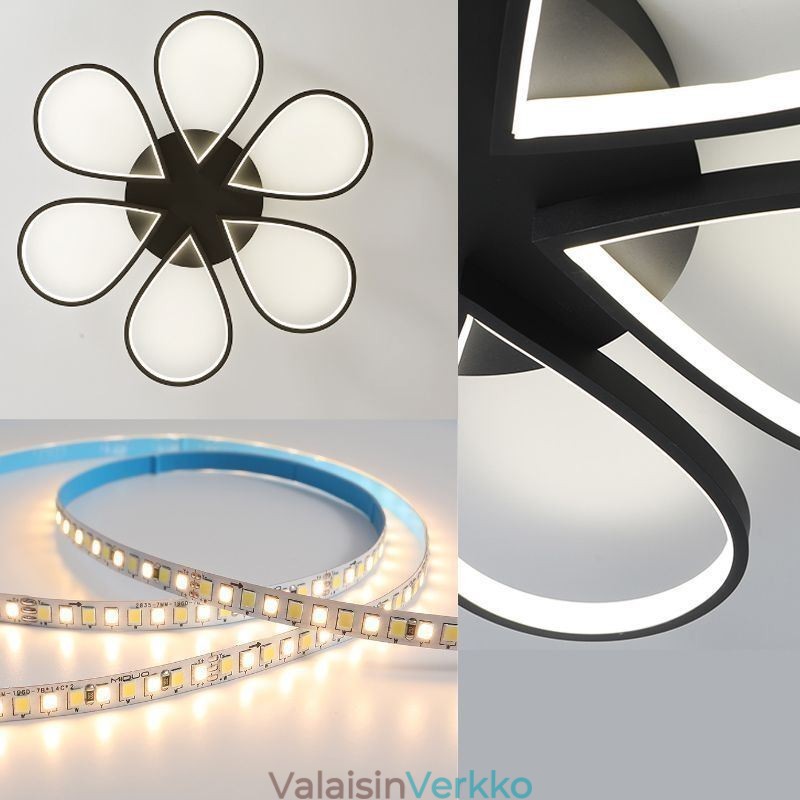 Minimalistinen uppoasennus Clover-kattovalaisin