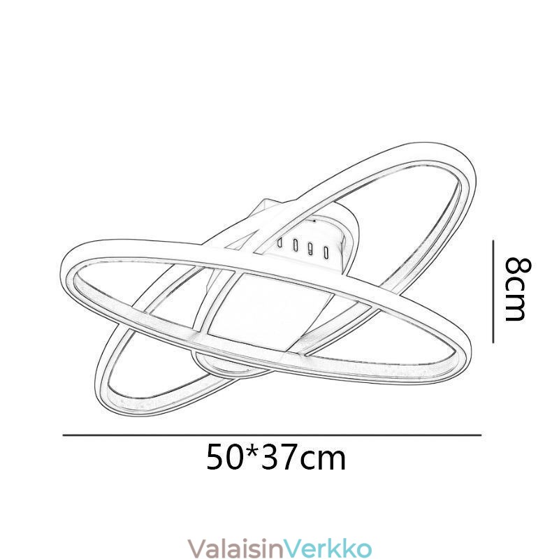 Uppoasennus Minimalist Surround Planet -kattovalaisin