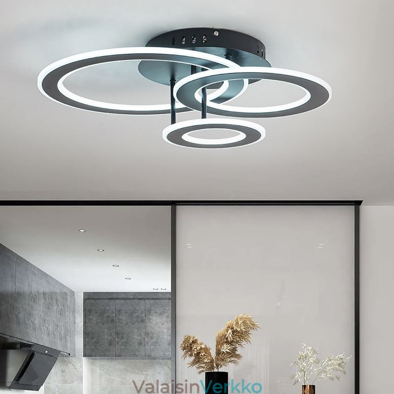 Uppoasennus kolminkertainen akryyli pyöreä kattovalo