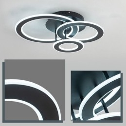 Uppoasennus kolminkertainen akryyli pyöreä kattovalo