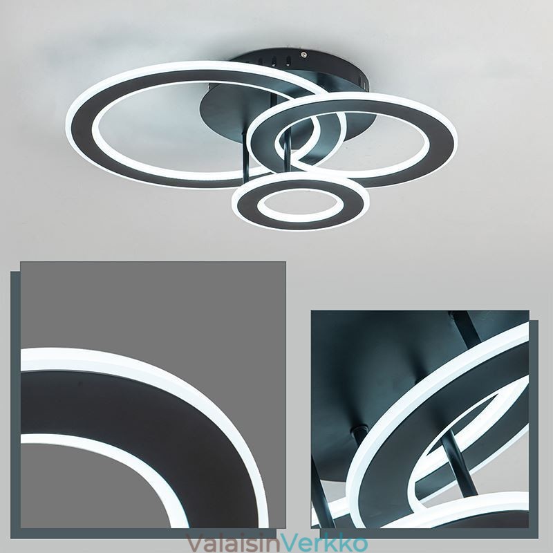 Uppoasennus kolminkertainen akryyli pyöreä kattovalo