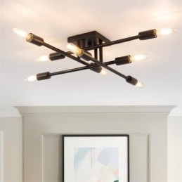 Country Retro Flush Mount Amerikkalainen teollisuustyylinen koristeellinen kattovalaisin