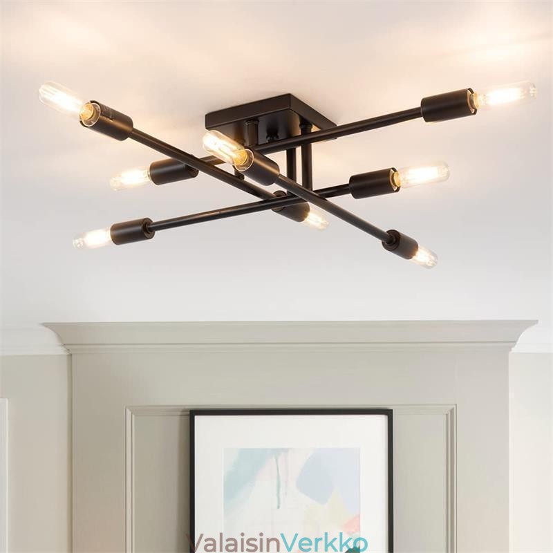 Country Retro Flush Mount Amerikkalainen teollisuustyylinen koristeellinen kattovalaisin
