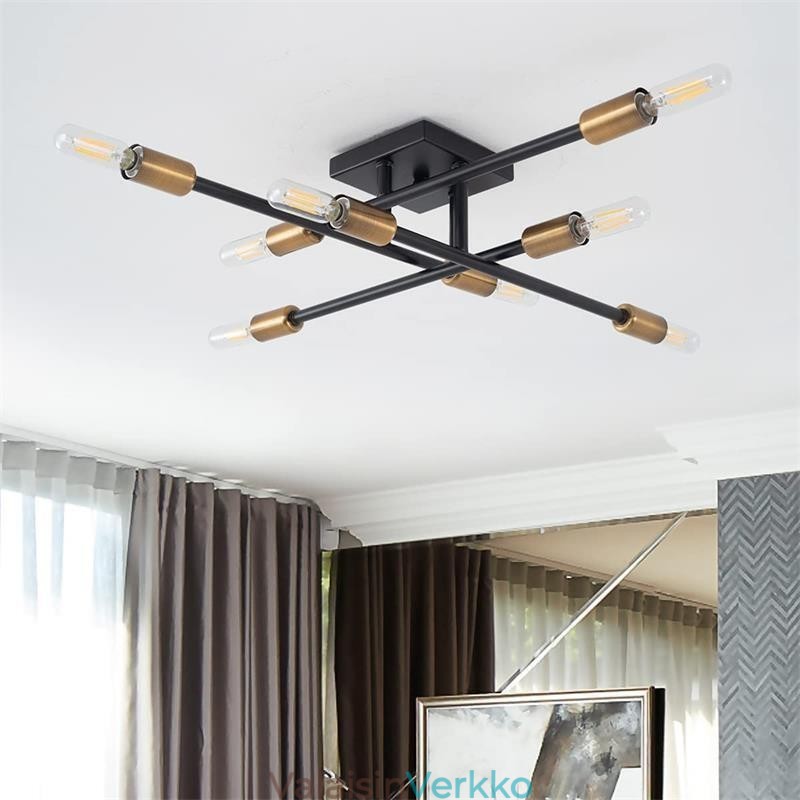 Country Retro Flush Mount Amerikkalainen teollisuustyylinen koristeellinen kattovalaisin