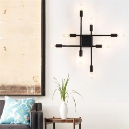 Country Retro Flush Mount Amerikkalainen teollisuustyylinen koristeellinen kattovalaisin