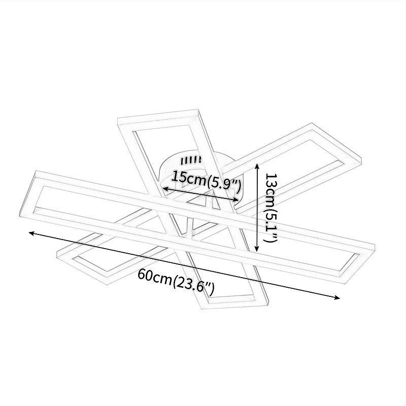 Minimalistinen uppoasennettava alumiininen Art Windmill kattovalaisin