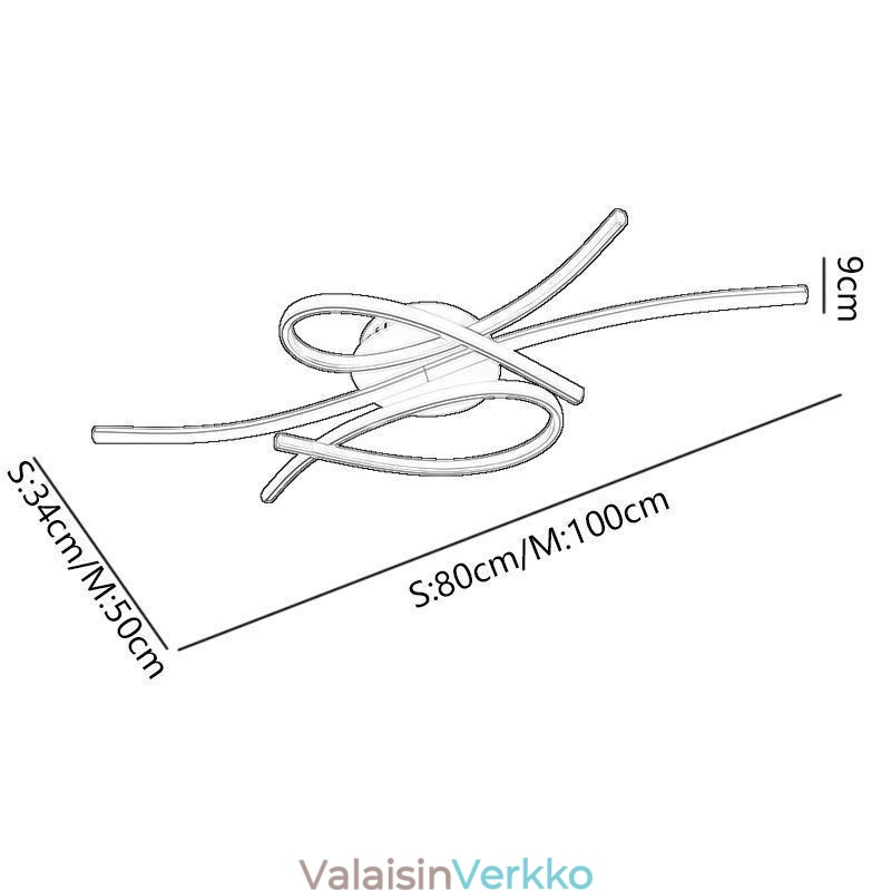 Minimalistinen upotettava alumiininen Art Butterfly kattovalaisin