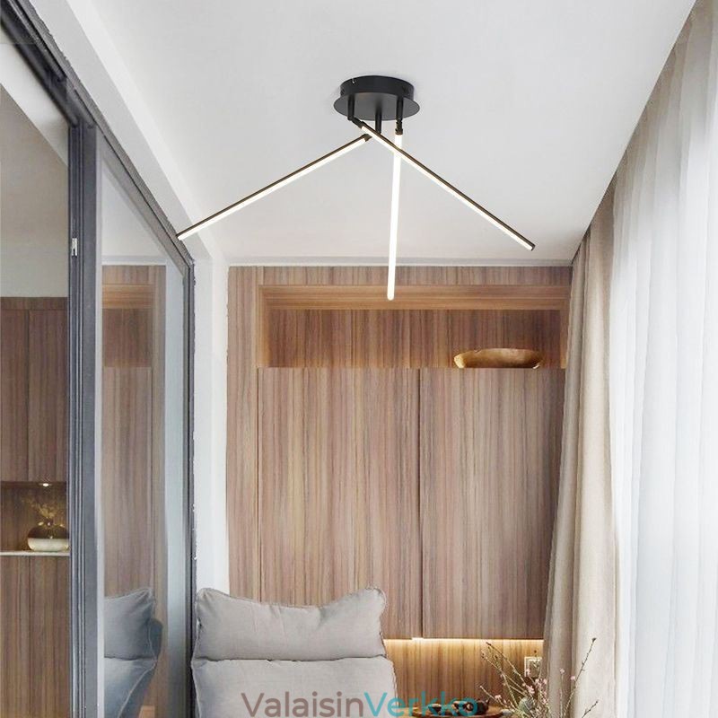 Creative Flush Mount alumiini Art Windmill kattolamppu