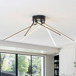 Creative Flush Mount alumiini Art Windmill kattolamppu