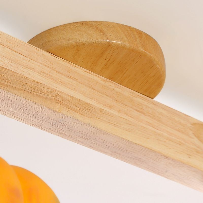 Kaksinkertainen pieni Pumpkin uppoasennus japanilainen retrokattovalo