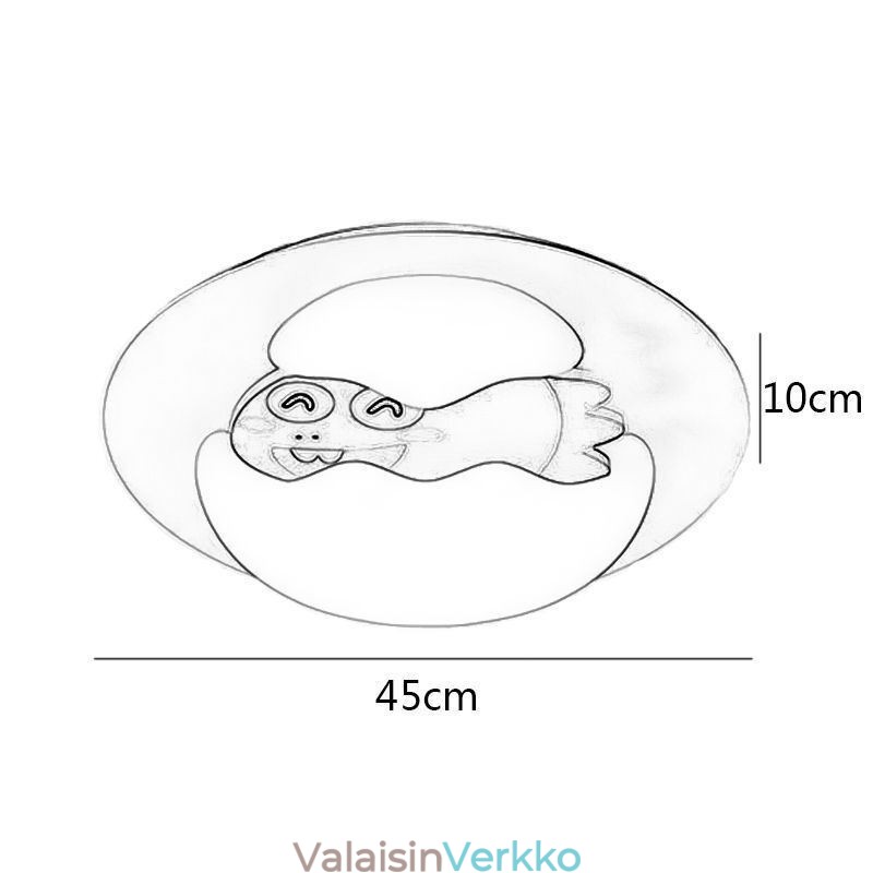 Sarjakuva uppoasennettu moderni koristeellinen kattolamppu