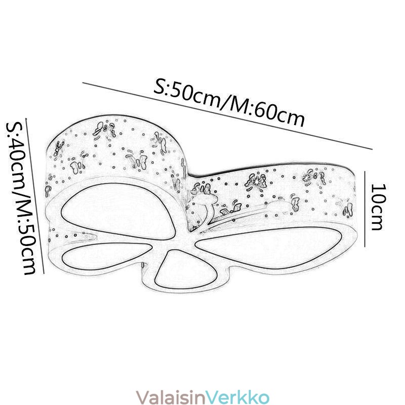 Butterfly uppoasennettava nykyaikainen metallikattovalaisin