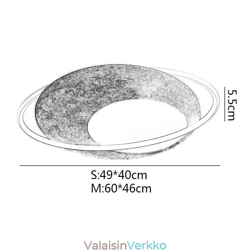 Kattovalo uppoasennettava Moon kattolamppu