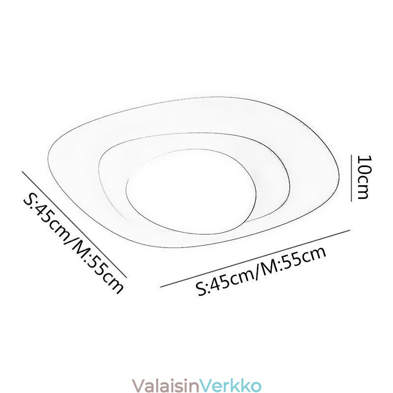 Nordic Ceiling Light aallotettu kattovalaisin
