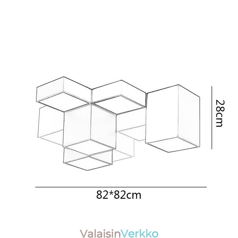 Moderni kattovalaisin Cube kattovalaisin