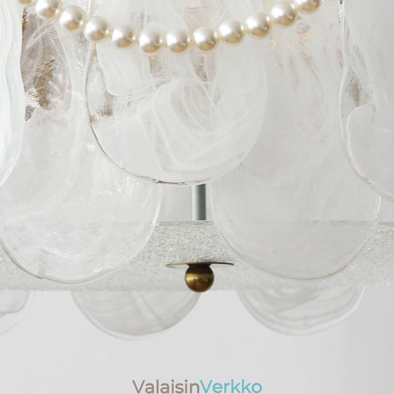 Eurooppalainen Iron Ceiling Light Tyylikäs lasikattolamppu