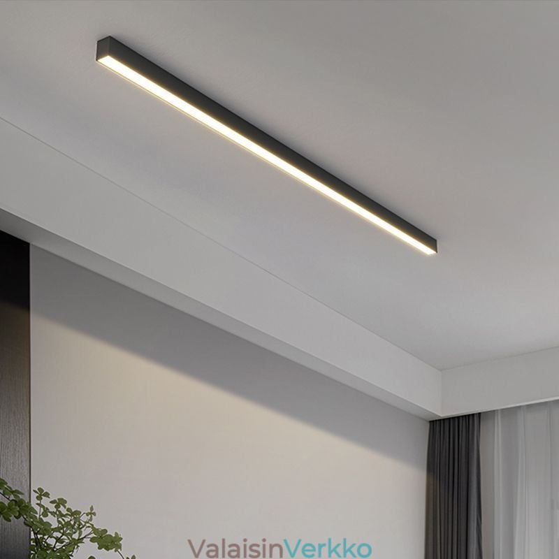 Moderni kattovalo pitkänauhainen pinta-asennettava kattolamppu