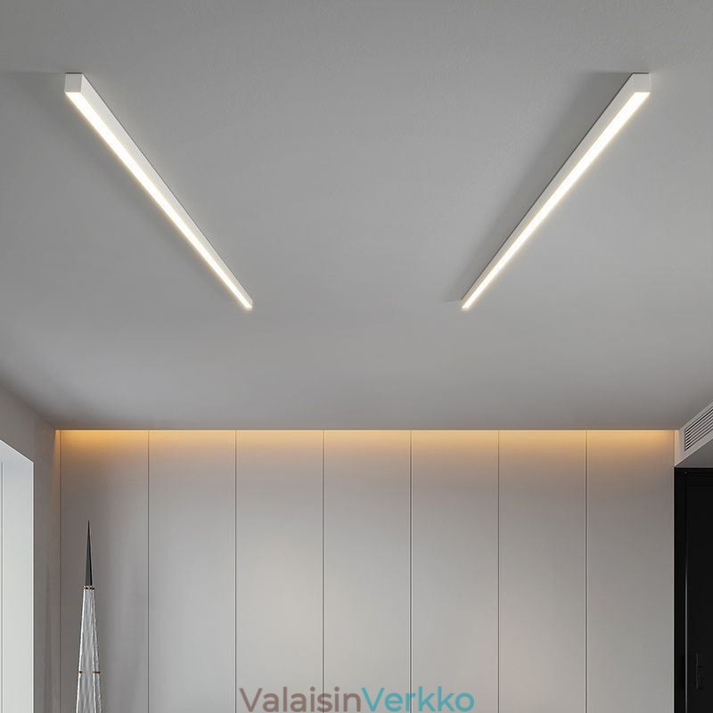 Moderni kattovalo pitkänauhainen pinta-asennettava kattolamppu