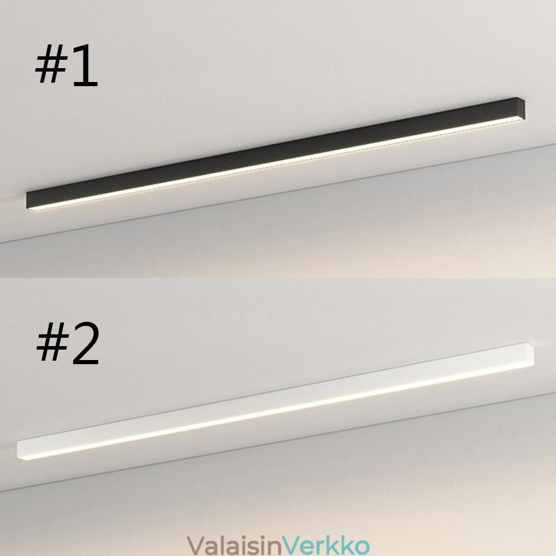 Moderni kattovalo pitkänauhainen pinta-asennettava kattolamppu