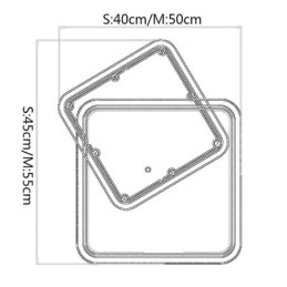 Moderni uppoasennettava geometrinen neliömäinen kattovalo