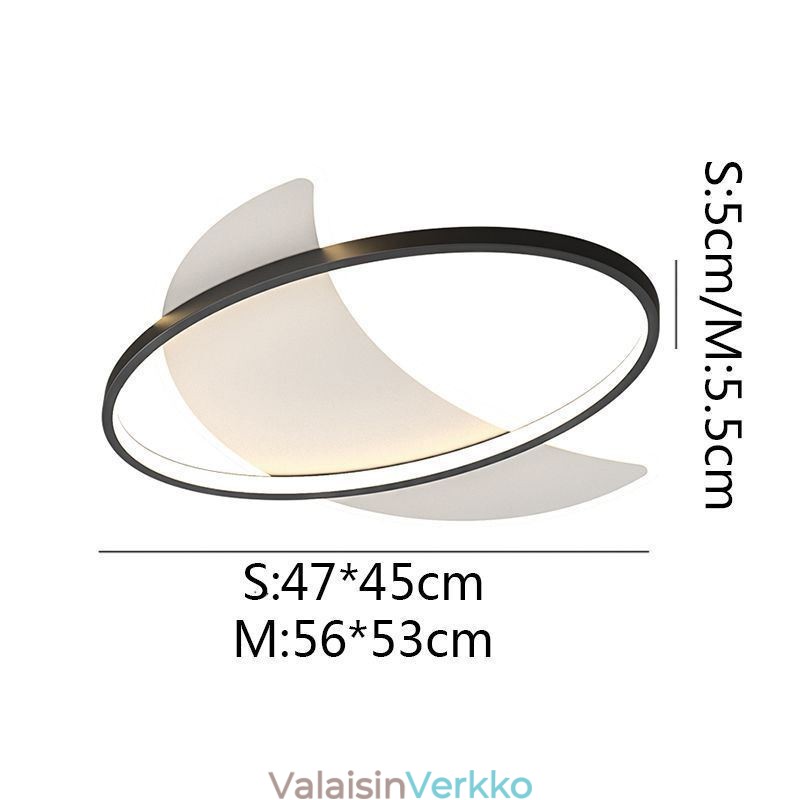 Moderni kattovalokoriste Moon kattolamppu