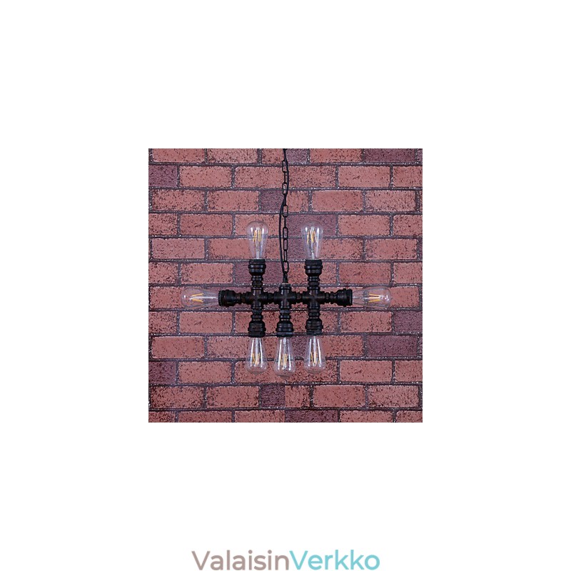 Vintage maalaus metalli kattokruunu